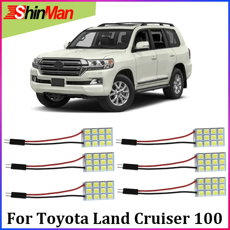 

ShinMan 6X Error Free Auto Master LED Car light Interior Light LED Conversion Kit For Toyota Land Cruiser 100 Accessories