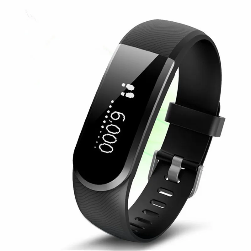 

Smart Bracelt Bluetooth Heart Rate Monitor Pedometer Bracelet Exercise Plan Call Message Show Smart Wristband for IOS/Android
