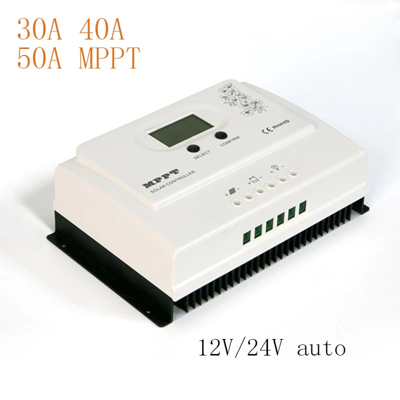 

MAYLAR Wiser2 MPPT 30A 40A 50A Solar Charge Controller 12V 24V Auto for Max. DC 150V Input PV Battery Regulator with USB 5V3A