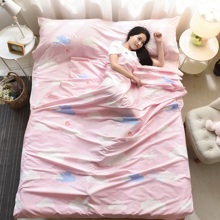 

2018 new sleeping bags product lazy bed sofa camping sleeping mattress sleeping bag Cotton adult travel separated dirty sheets