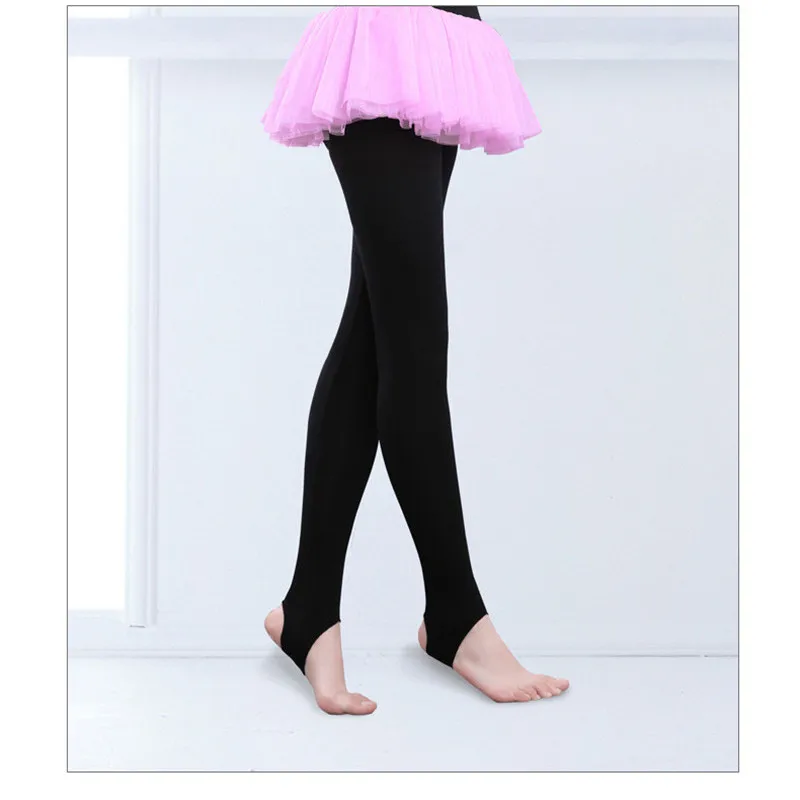 Yeahdor Kids Boys Girls Ballet Dance Gymnastics Yoga Tights Stirrup Pantyhose Stockings Leggings Pants
