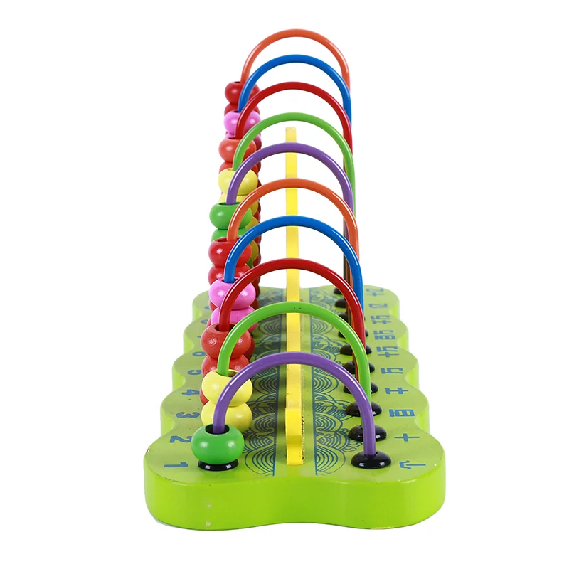 Красочные сложения вычитания стеллаж для расчета Abacus для изучения математики игрушки деревянные игры Развивающие деревянные Математические Игрушки