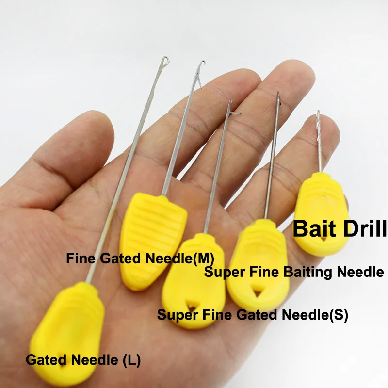 3 шт., инструмент для ловли карпа, инструмент для вязания крючком, Стрингер, иглы, комбинированная дрель, игла для рыбалки, приманки, набор, снасти