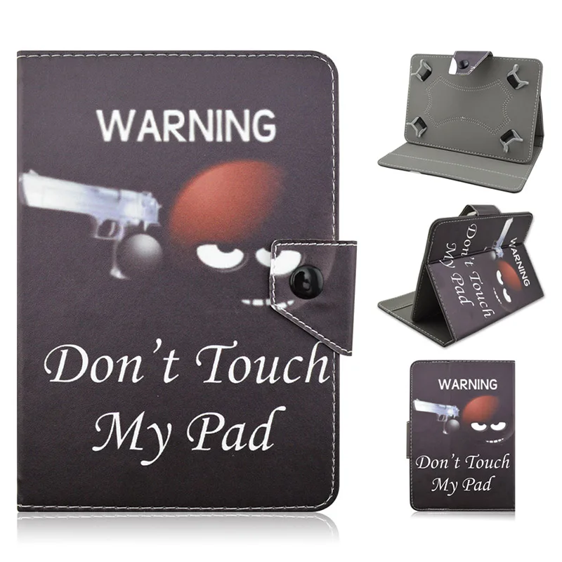 

For DEXP Ursus M210 P410 VA210 M110 P210 3G 4G 10.1 inch Tablet PC Folio PU Leather Case Stand Cover+Center Film+Stylus Pen