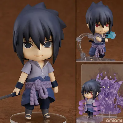 J Ghee Naruto Shippuden Q Uchiha Sasuke Movable 707# Nendoroid Doll PVC