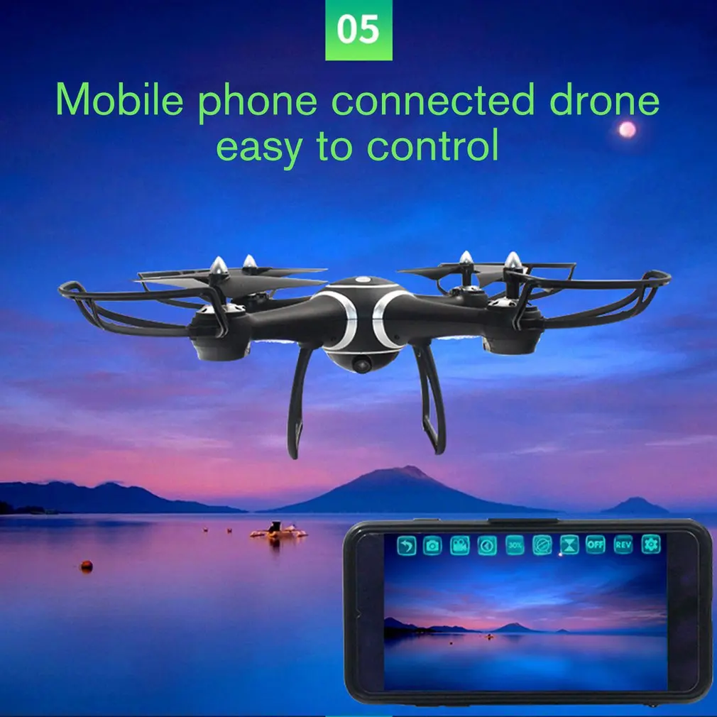 

S7W Smart Selfie RC Quadcopter Drone Aircraft with Wifi FPV 0.3MP HD Real-time Camera Altitude Hold 3D Flips for Kids Model Toy