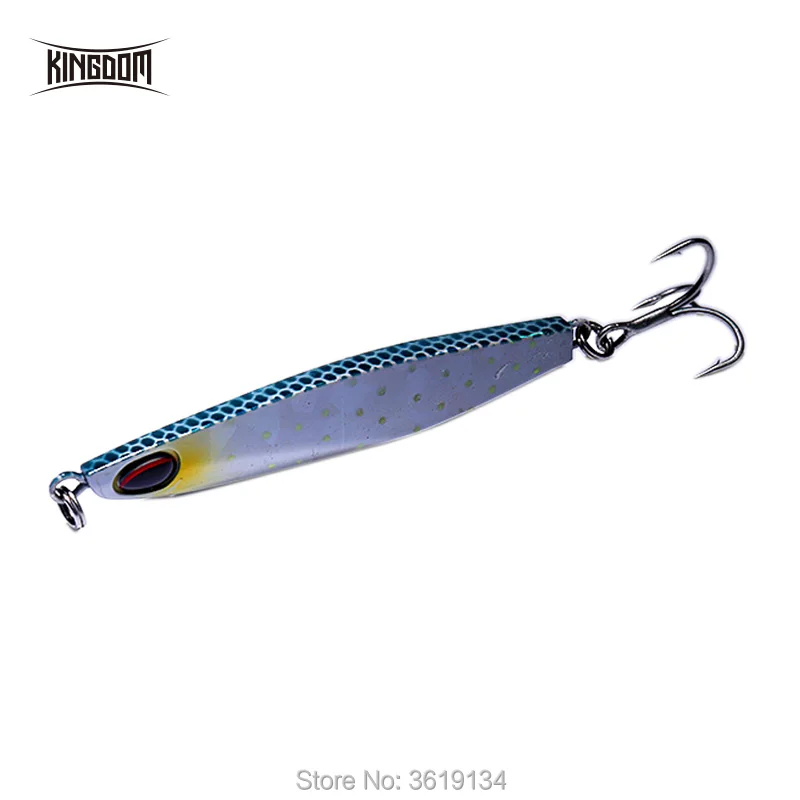 Kingdom Search Jigging Spoon Fishing Lures Hard Baits 1PC Full Aqueous Layer Metal Lure Model 4001 Fishing Tackle