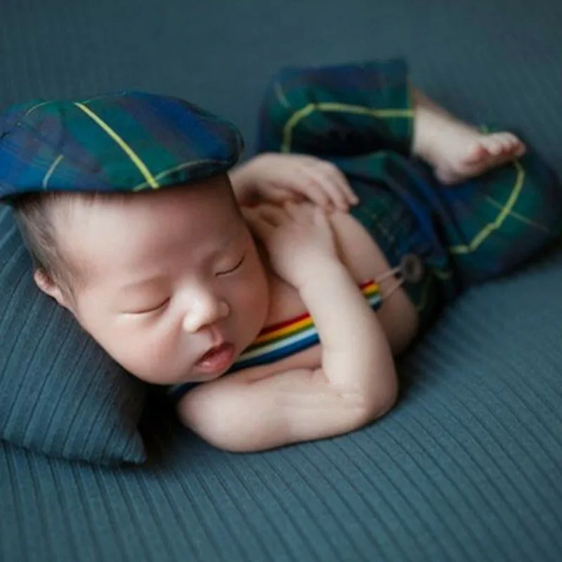3 шт./компл. фон для фотографирования новорожденных с изображением детский наряд для фотосессии для маленьких мальчиков штаны с подтяжками, с принтом шляпы ковбойская шляпа для фотосессия наряды