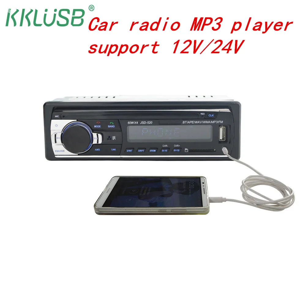 autoradio Bluetooth Car radio JSD 520 Stereo Audio Player FM/ Aux Input
