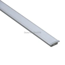 10X2 м наборы/лот плоская светодиодная лента алюминиевый профиль и T стиль утопленный алюминиевый светодиодный экструзионный корпус для стены или потолка