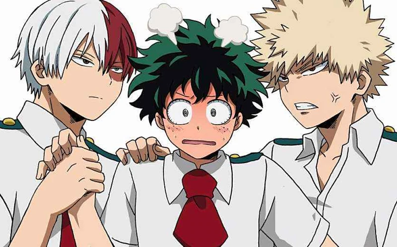 Аниме Boku no Hero Academy Косплей мой герой Academy Todoroki Katsuki Bakugou URARAKA Midoriya Lzuku Косплей Топ+ под+ парик