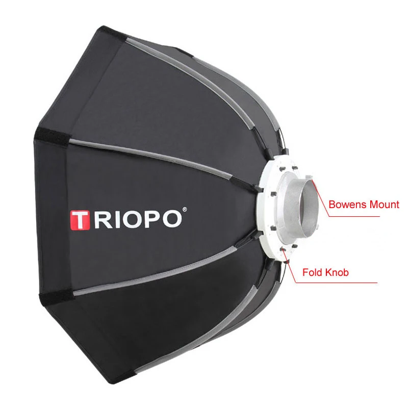  Triopo 65cm Photo Bowens Mount Softbox w/ Honeycomb Grid Portable Outdoor Octagon Umbrella Soft Box