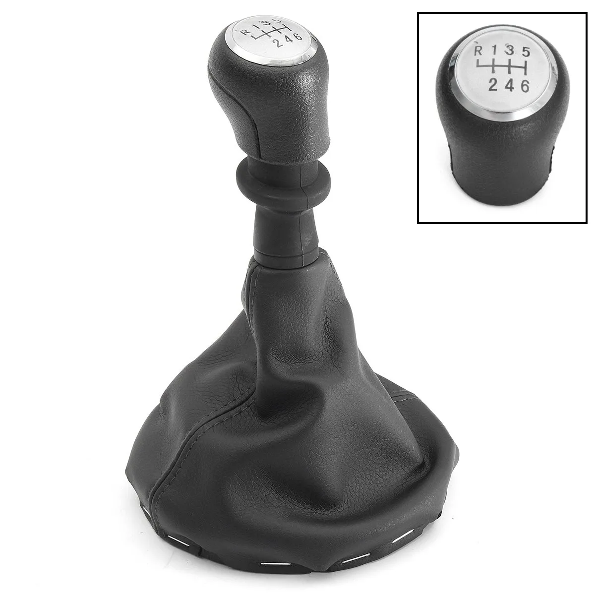 6 Speed Gear Stick Shift Knob Frame Boots For VW /Transporter T5 T6