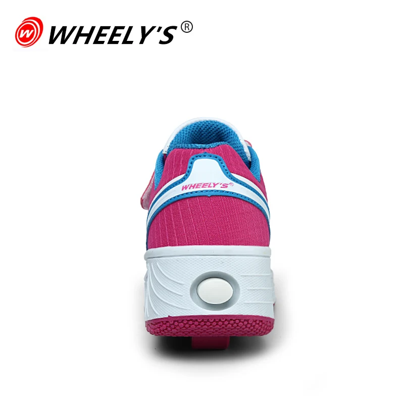 Ultraligero de Una Sola Rueda Rueda de Los Niños Zapatos de Rodillos Automáticos Botón Invisible Patines Primavera y Otoño Los Zapatillas de deporte|roller shoes|children roller shoeswheel shoes - AliExpress