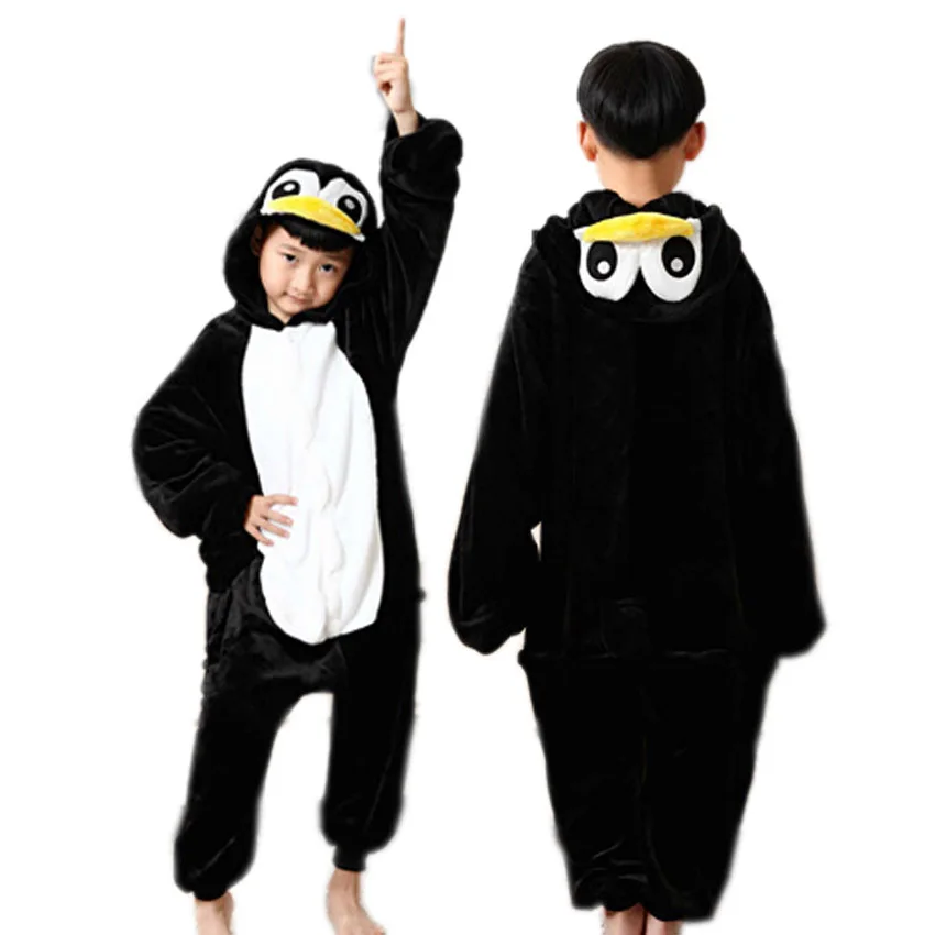 

Penguin Cartoon Animal Pajamas For Kids Unisex Boy Girl Sleepwear Anime Home Costume Hoodie Onesie Pyjama Kigurumi Pijama