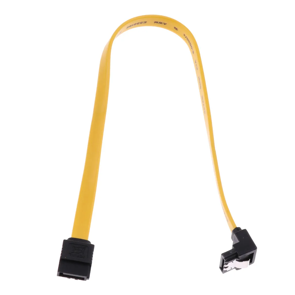 4x SATA III Data Drive Cable 6.0Gbps With Locking Latch 11.8''/30cm 90Degree