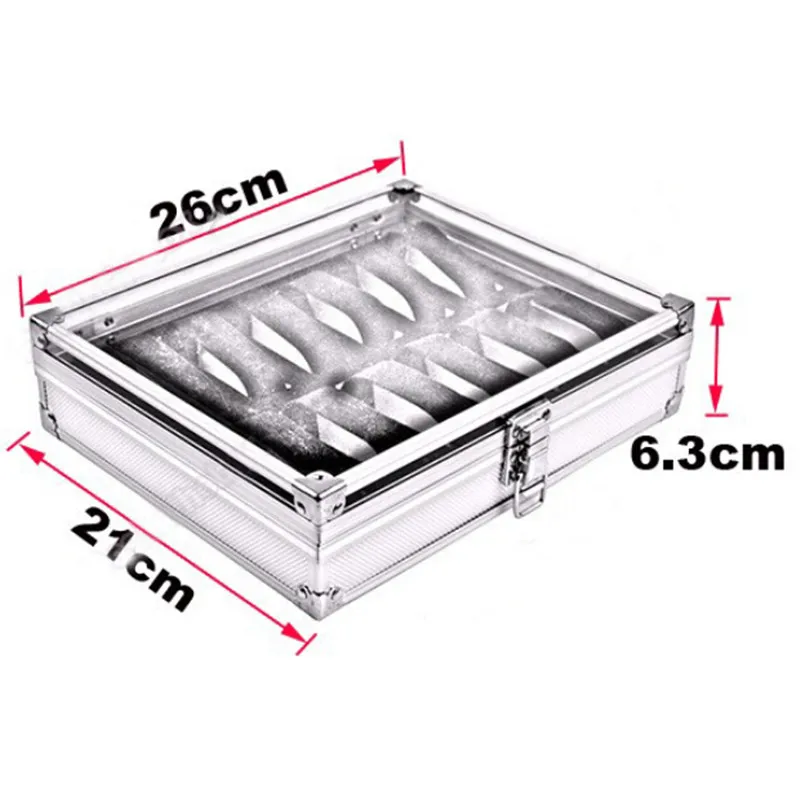 Часы Fanala Box с 12 слотами в сетку часы из алюминиевого сплава Caja Reloj ювелирный