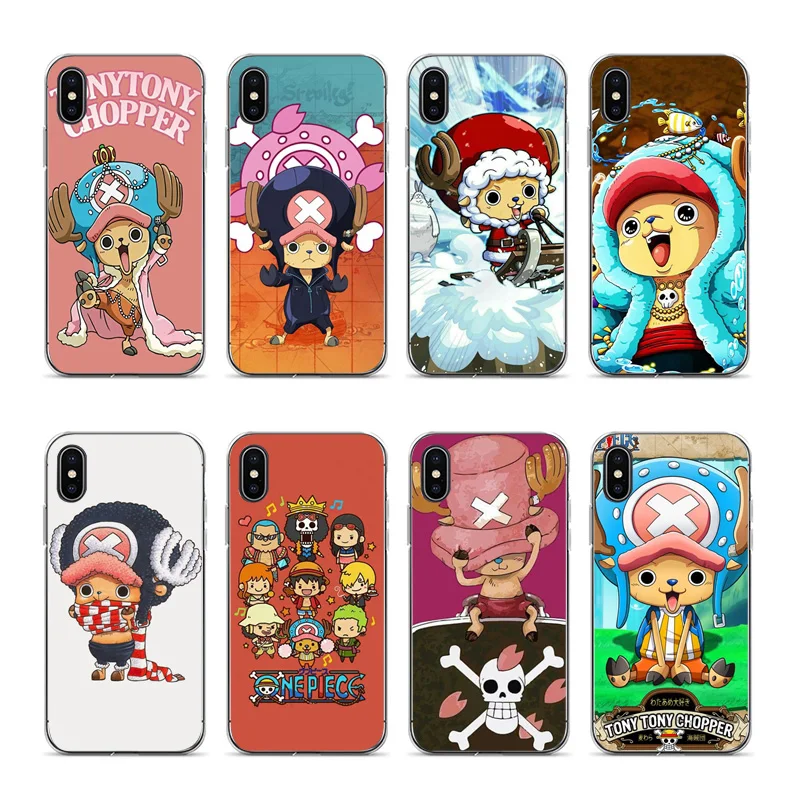 Черный мягкий силиконовый чехол Aiboduo Tony Chopper для iPhone X XS XR XSMax 5 5S SE 8 8plus 7 7plus 6s 6splus |