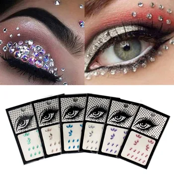 

Tattoo Diamond Makeup Eyeliner Eyeshadow Face Sticker Jewel Eyes Makeup Crystal Eyes Sticker