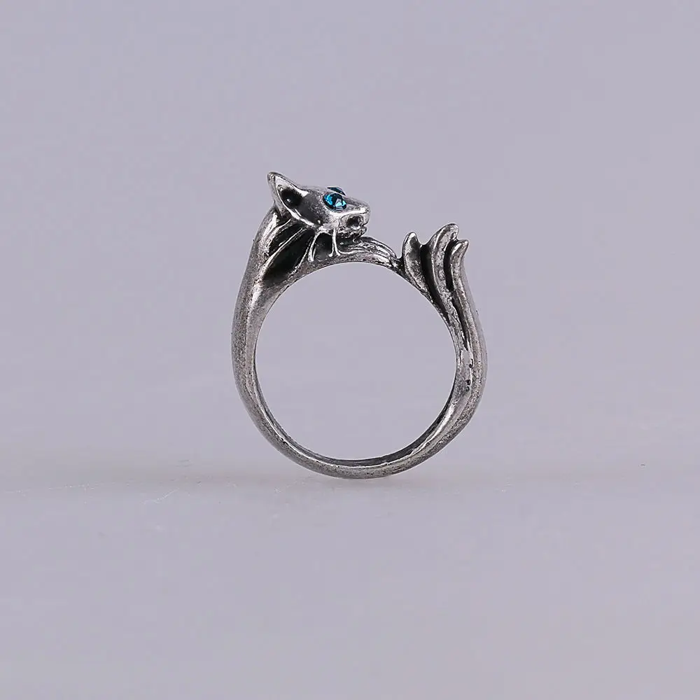 Game Dark Souls 3 Ring Cosplay Silver Cat Ring Handmade Prop Jewelry Gift New5