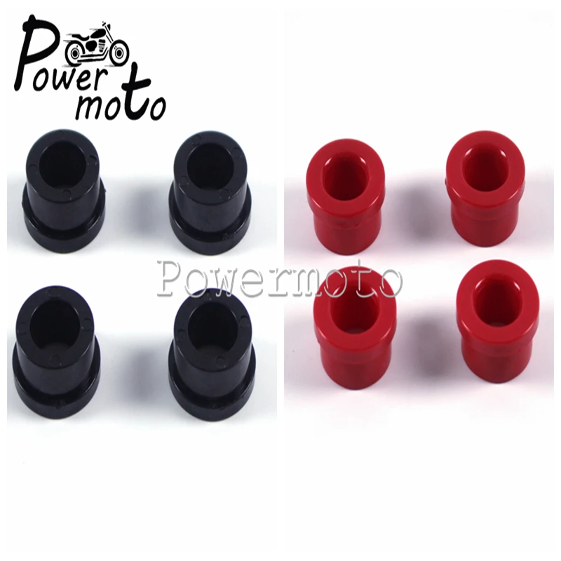 

For Harley FLH/T 1984-2016 and H-D Trike Motorcycle Red Black Polyurethane Handlebar Riser Bushings