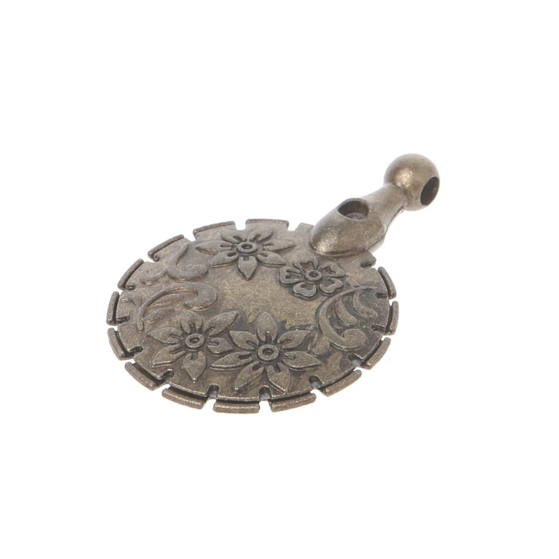

Sewing Thread Yarn Cutter Pendant Round Shape Antique Bronze Craft DIY Tool Home