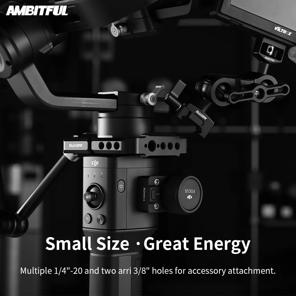 Микрофон AMBITFUL для видеокамеры монитора крепежный зажим DJI Ronin S Gimbal с резьбовыми