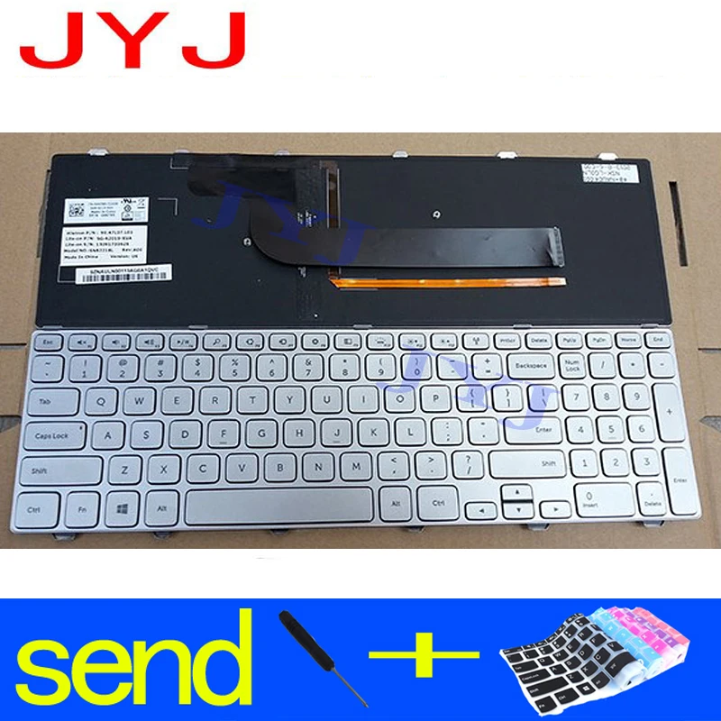 Новая клавиатура для ноутбука Dell Inspiron 15 7000 7537 15-7000 15-7537 отправка прозрачной защитной пленки