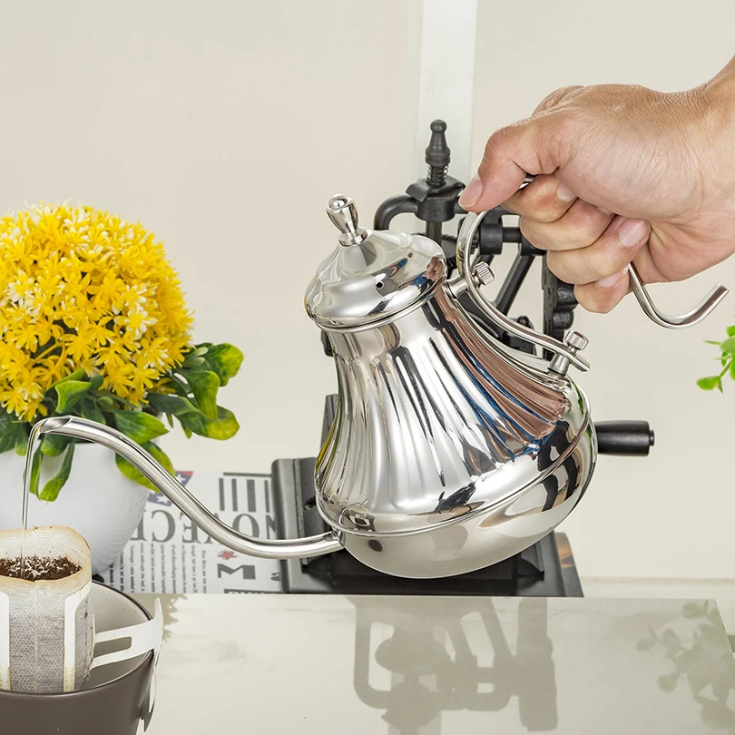 Чайник капельный с гусиной шеей 600 мл|kettle stainless|kettle dripkettle coffee |