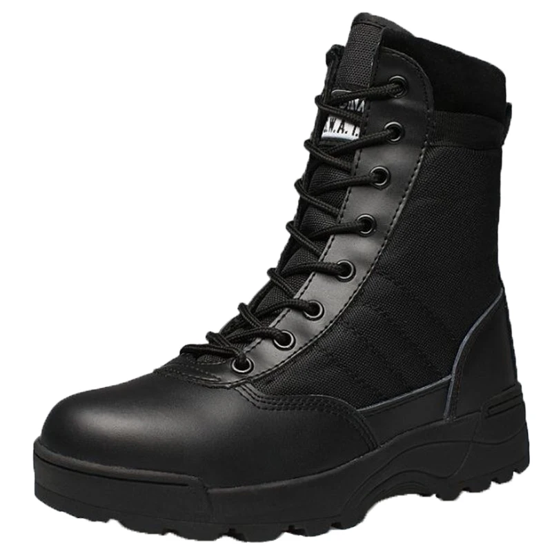 Black Men Tactical Boots Outdoor Hunting Hiking Camping Tavel Boots For