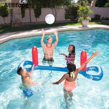 Пластиковые сращивающиеся надувные забавные плавучие волейбол на воде аксессуары для плавательного бассейна детские игрушки