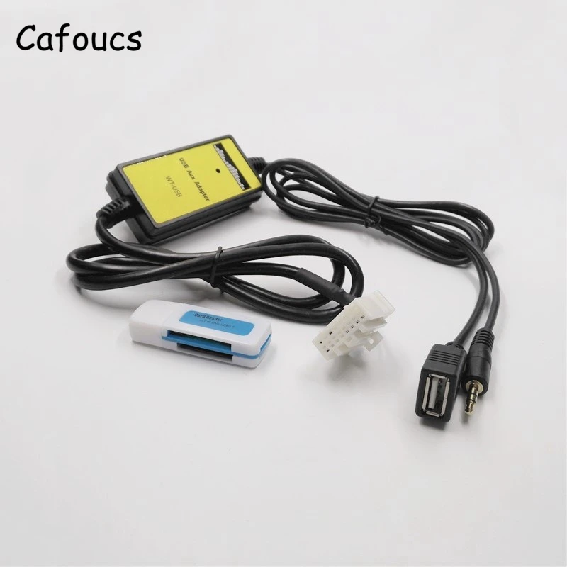 Cafoucs for Mazda Aux Usb MP3 Adapter Car Music CD Audio Media Changer