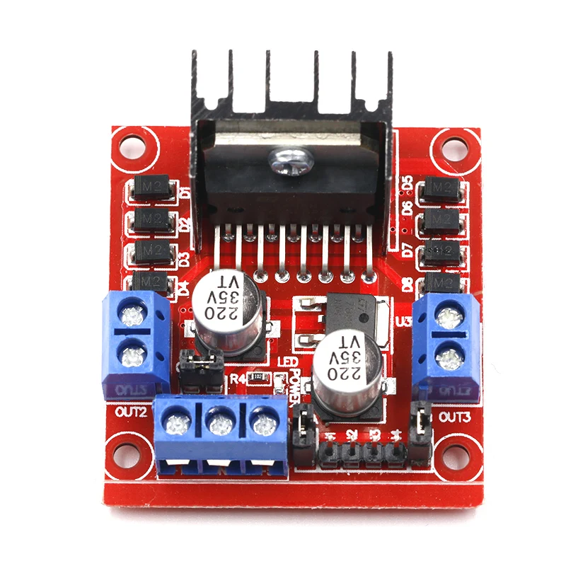 10 шт. L298N плата драйвера двигателя Модуль L298 для arduino шаговый двигатель умный автомобиль робот