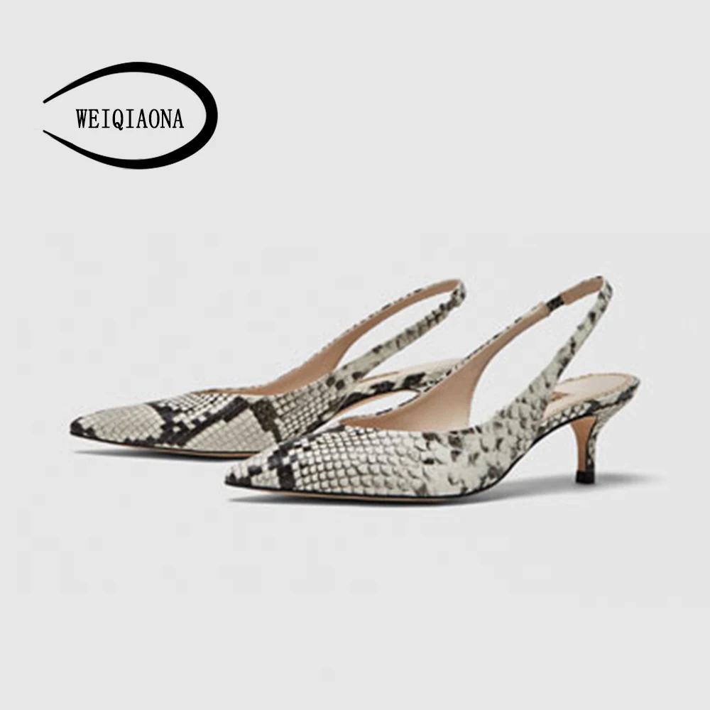 Acheter WEIQIAONA 2019 Nouveau Printemps Femmes Chaussures Pompes Haute Talons Chaussures Élégant Mi Talons Sexy Bout Pointu Escarpins De Mariage Parti Chaussures