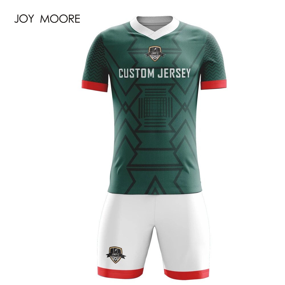 Diy スポーツウェア大人のサッカーセットカスタムサッカーユニフォーム緑と白の色 Soccer Sets Aliexpress