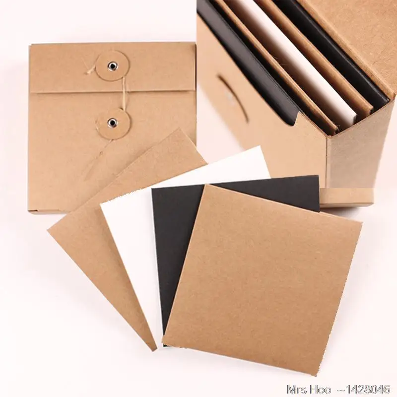 Free Shipping High Quality 10 Piece And Free 5 Bag Kraft Cd Case,dvd Box Kraft Paper Cd Case