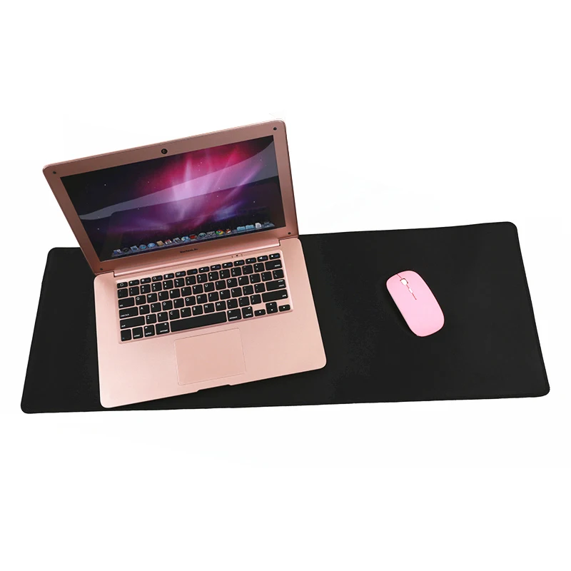 FFFAS Large All Black Mouse Pad Mat Whole Black Desk Table Mousepad Office Cushion Super Big 60cm 70cm 80cm 90cm 100cm 120cm XL