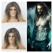 Парик для косплея с изображением аквамена Артура Карри Орина, Джейсона Момоа, для мужчин и женщин, длинные вьющиеся пушистые волосы, парики для ролевых игр, новые аксессуары