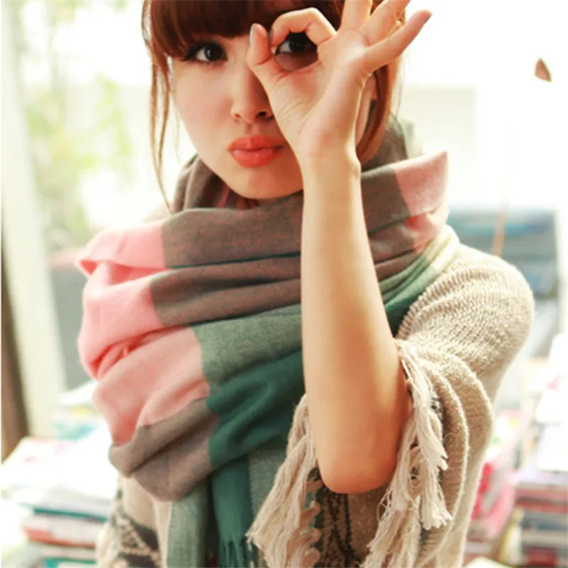Winter Scarf Women Men Luxury Brand Designer 2016 font b Tartan b font Cashmere Winter Warm