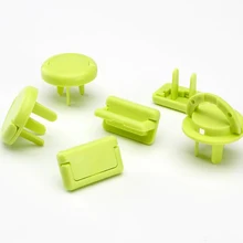 6 шт./лот, электрическая розетка, штепсельная вилка, защитная крышка для ребенка, детская безопасность, Электрическая безопасность, замок, протектор Enchufe