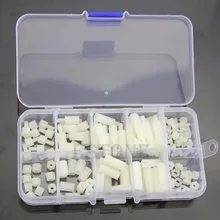 Ootdty M3 нейлон Hex Распорки винт гайка Ассортимент Комплект отойди Пластик Интимные аксессуары комплект