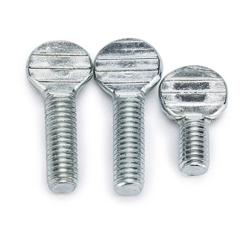 

2Pcs M8 M10 Ping pong racket Screws thumb Wave board Flat head ball beat Handle screw bolt 12mm-35mm Length Galvanized