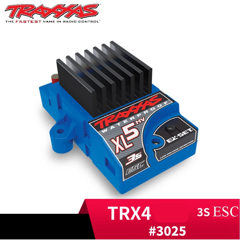 

3S ESC Waterproof Electric Speed Controller Regulator Monitor #3025 with Low Voltage Detection for Traxxas XL-5HV TRX4 Defender