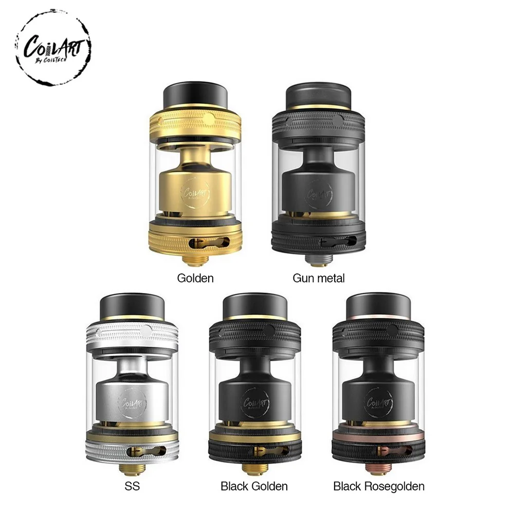

Original CoilART MAGE RTA Tank 3.5ml/5.5ml 24mm RTA top filling Bottom Airflow electronic cigarette Vape Tank vs Manta RTA/ ZEUS
