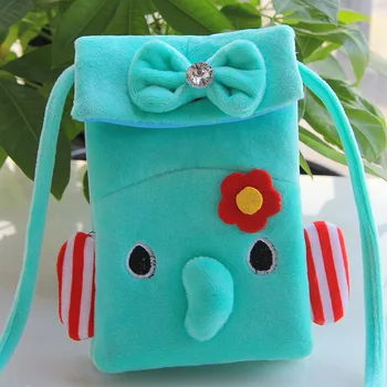 

Plush cartoon children handbags kids shoulder cross-body bags small phone pouch bolsos bolsas for kindergarten baby girls boys