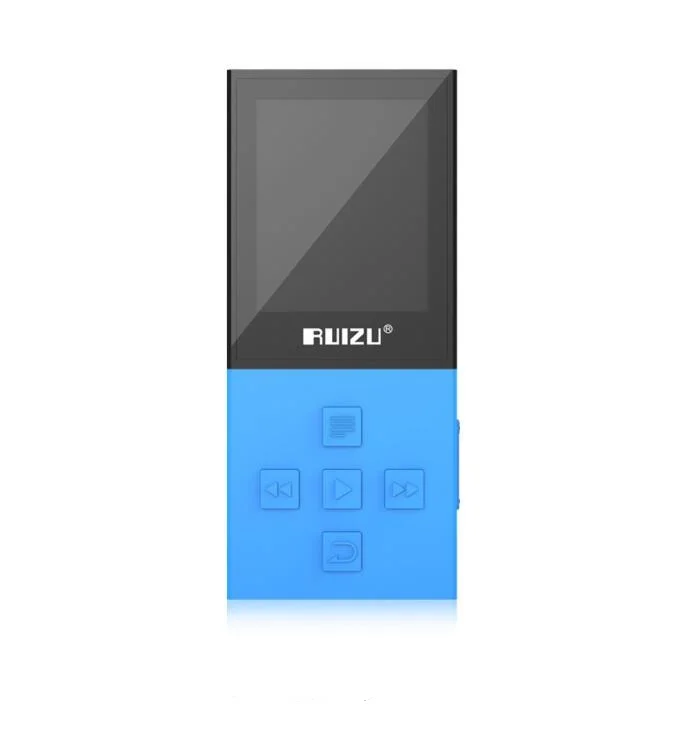 RUIZU X18 Bluetooth спортивный MP3 плеер 8 Гб музыкальный аудио плеер высокого качества без потерь рекордер FM Bluetooth 4,0 бесплатный подарок - Цвет: blue