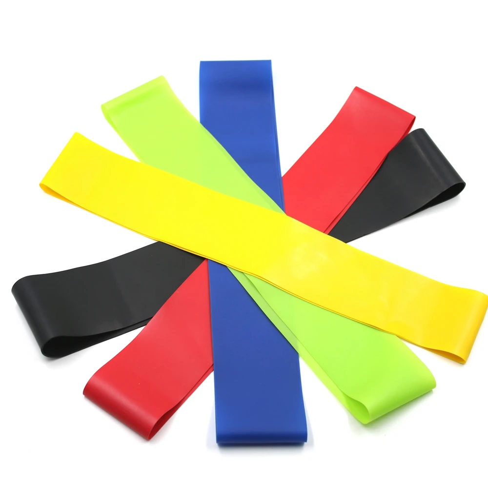 5pcs set rubber resistance loop bands set fitness workout elastic