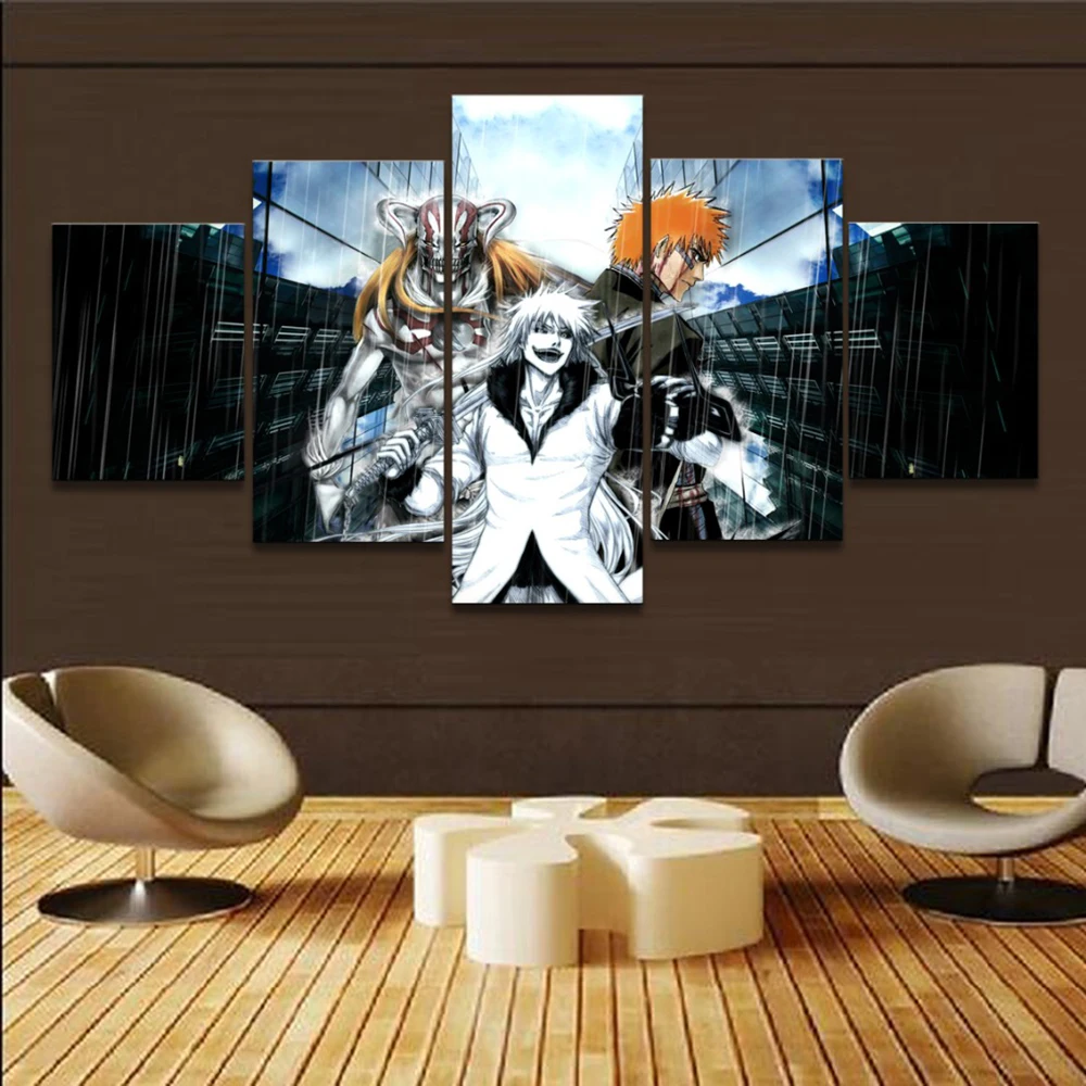 Модульный Холст принты для домашнего декора 5 панель отбеливающая живопись