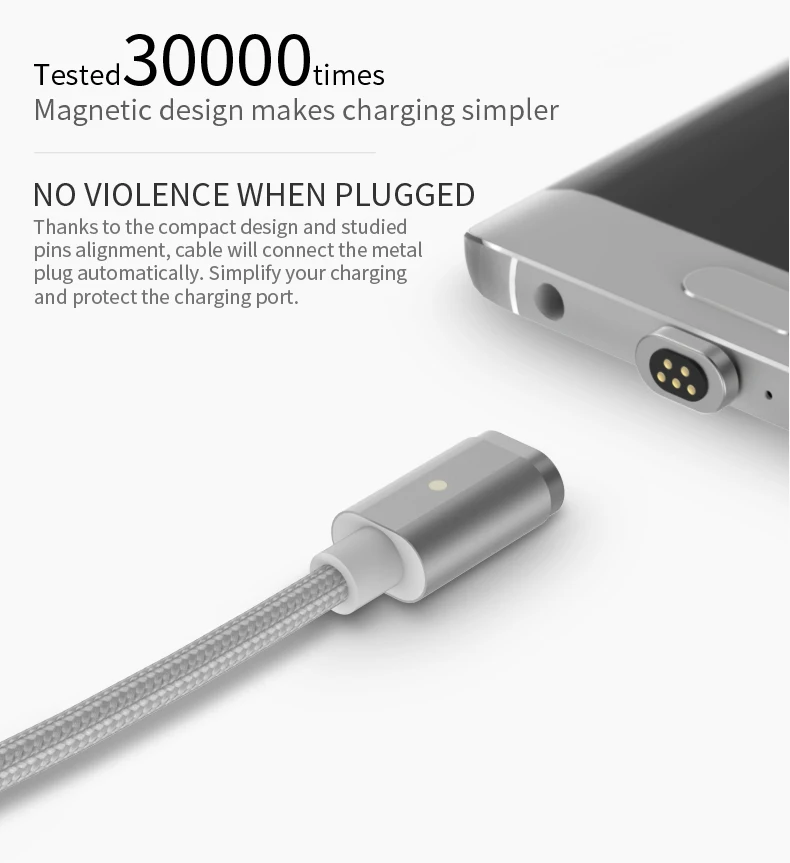 Wsken Mini 2 Магнитный usb кабель для зарядки Micro usb type C шнур для быстрой зарядки для iPhone 7 6s Магнитный штекер магнитные кабели