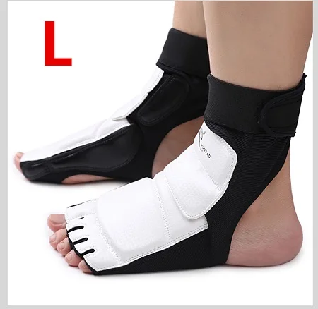 pair feets L Полный набор для занятий тхэквондо, перчатки для ног, защита для лодыжки, поддержка ушу, защита для боевых искусств, борьба с боксом, защита для рук - Цвет: pair feets L